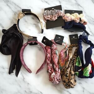 LOT of AVA & AIDEN Sax Hair Accessories Headbands Ties NEW